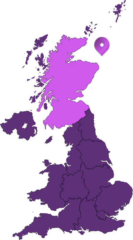 Map illustrating the UK