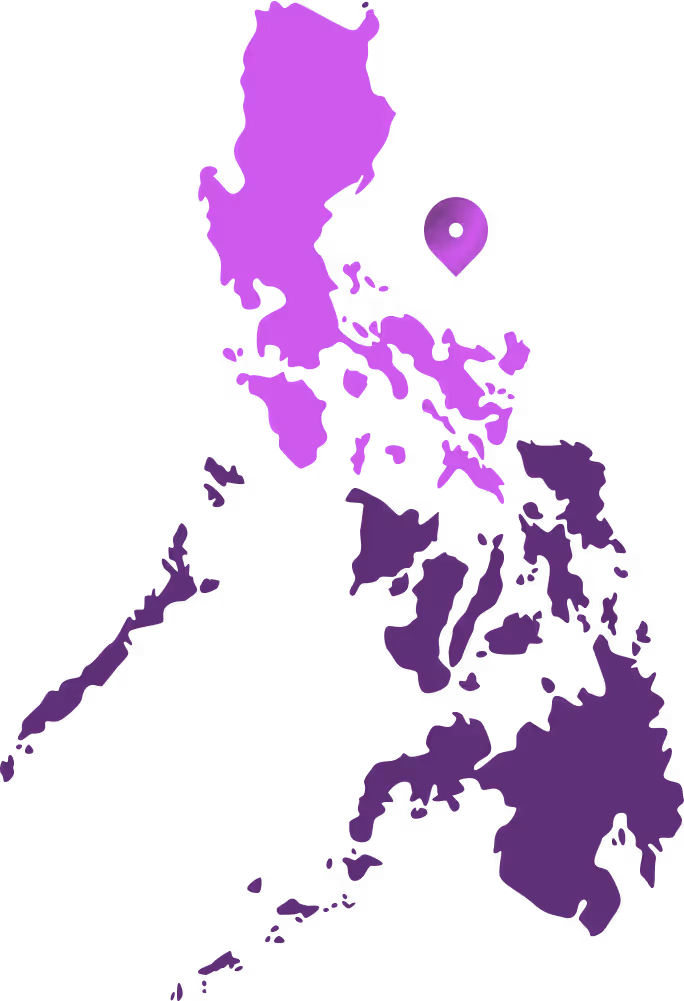 Map illustrating Philippine server locations